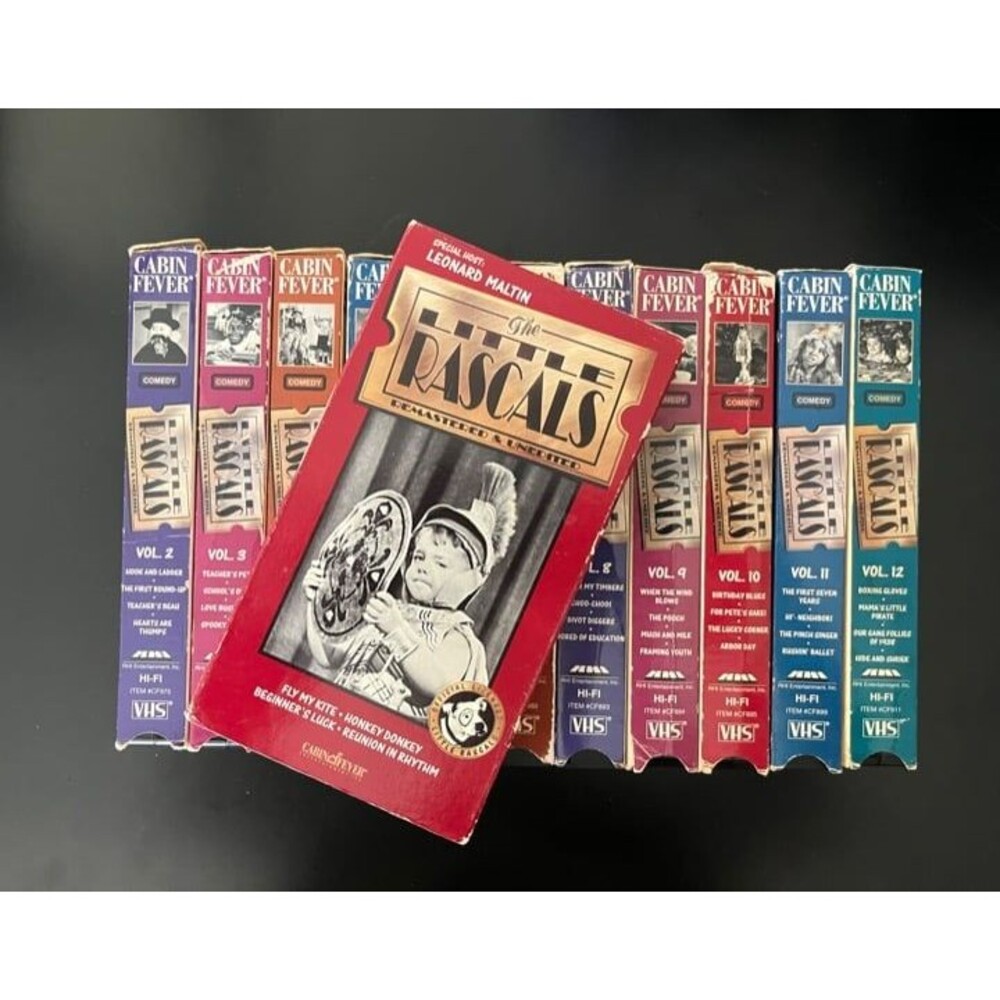 The Little Rascals - Remastered & Unedited. 12 Vol. VHS Collection. 1994